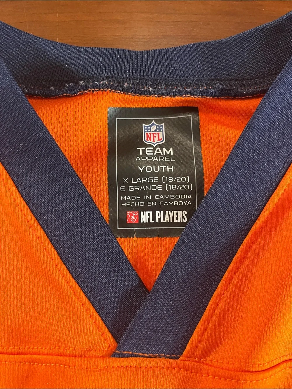 Denver Broncos Peyton Manning Jersey Youth XL Orange #18 Football